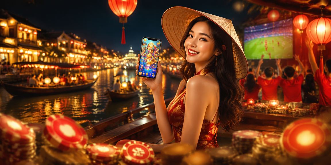 Người chơi thư giãn với game câu cá tại Hội An trong không gian bình yên